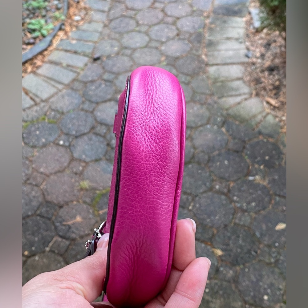 Coach Leather Mini Crossbody Bag, Barbie Pink - Picture 6 of 10